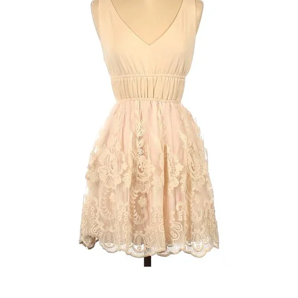 American Rag Pink Lace Dress Medium